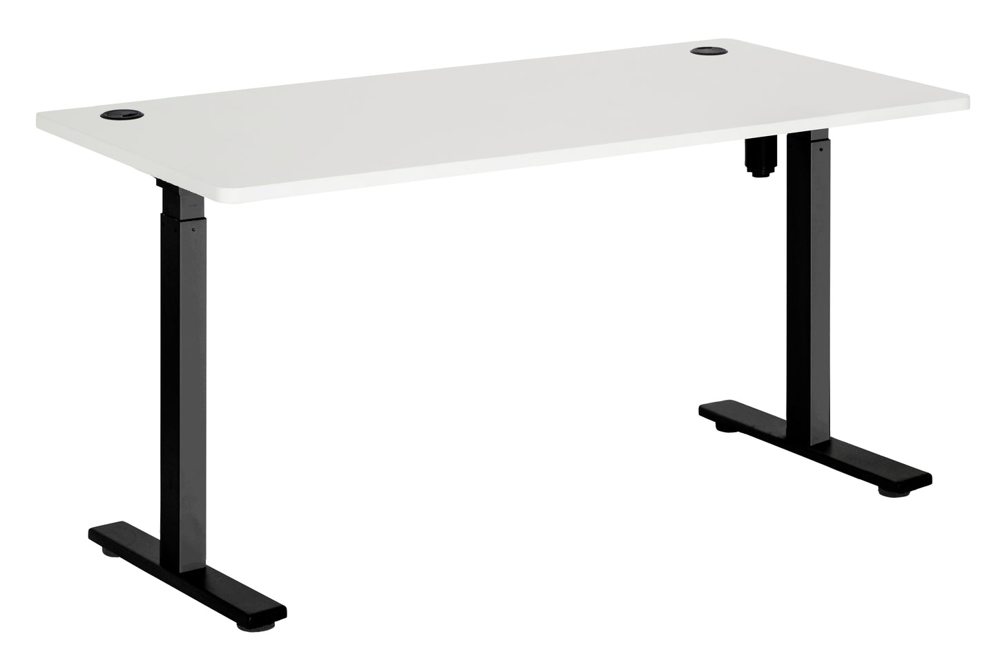Electric Height Adjustable Desk - 2 Stage Single Monitor - Straight Top