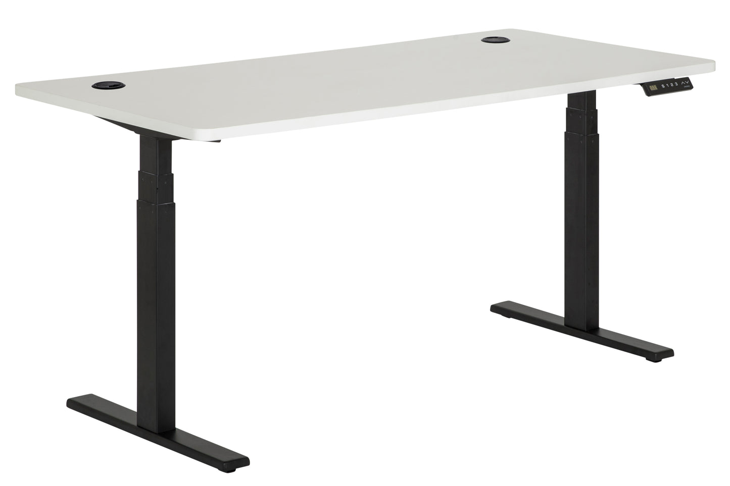 Electric Height Adjustable Desk - 3 Stage Dual Motor - Straight Top