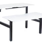 Electric Height Adjustable Back to Back Scallop Top Desks