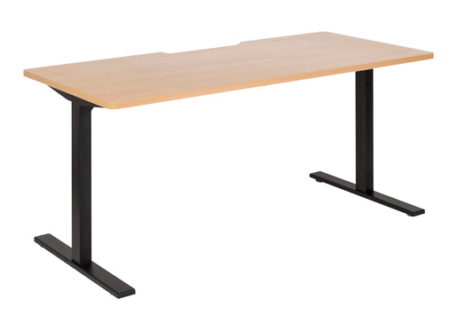 Straight Desks | Black Frame with Scallop Top