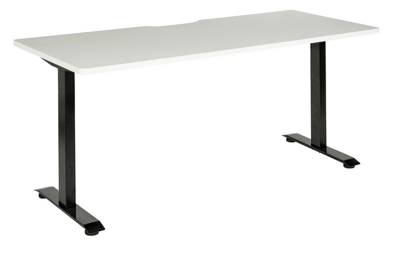 Straight Desks | Black Frame with Scallop Top