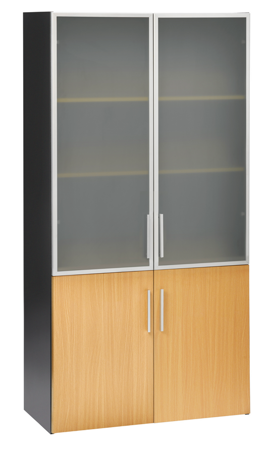 Cupboards - With Glass & Wood Doors